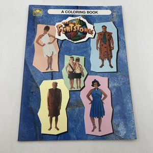 Vintage Flintstones Coloring Book 1993 Live Action Universal Studios Golden Book